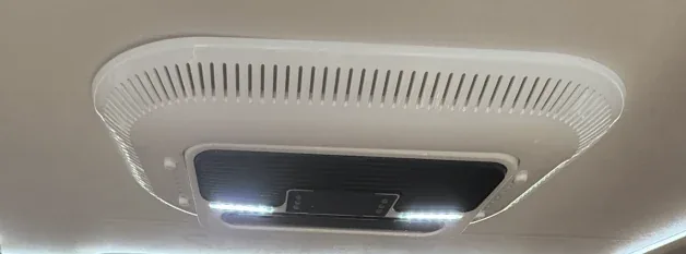 Roof-mounted air conditioning unit fitted inside a TUYU camper